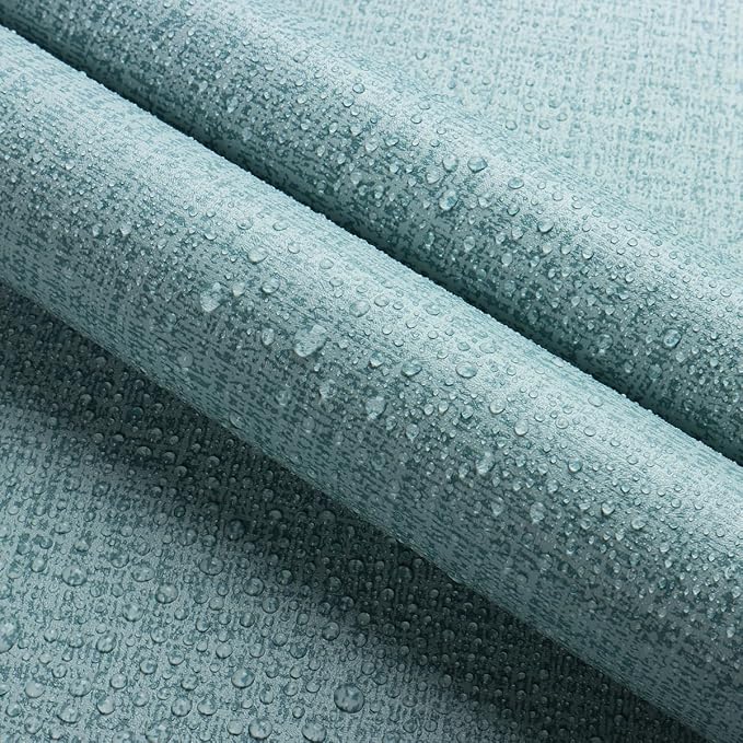 Teal Wallpaper Grasscloth Peel and Stick Wallpaper 17.7inch x 196.8inch Teal - Image 5