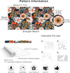 HAOKHOME Boho Peel and Stick Wallpaper Floral Wall Paper Removable - Image 7