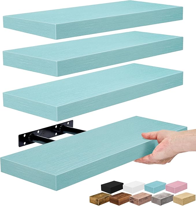 Sorbus Floating Shelves for Wall – 16 Inch Floating Shelf for Kitchen, Living by Sorbus