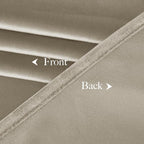 NICETOWN Camel Velvet Curtains 84 Inch Long 52 Wide, Room Darkening Drapes - Image 8