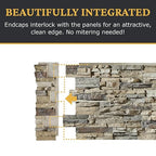 AZ Faux High-Density Polyurethane Faux Stone Interlocking Left Endcap - Image 7