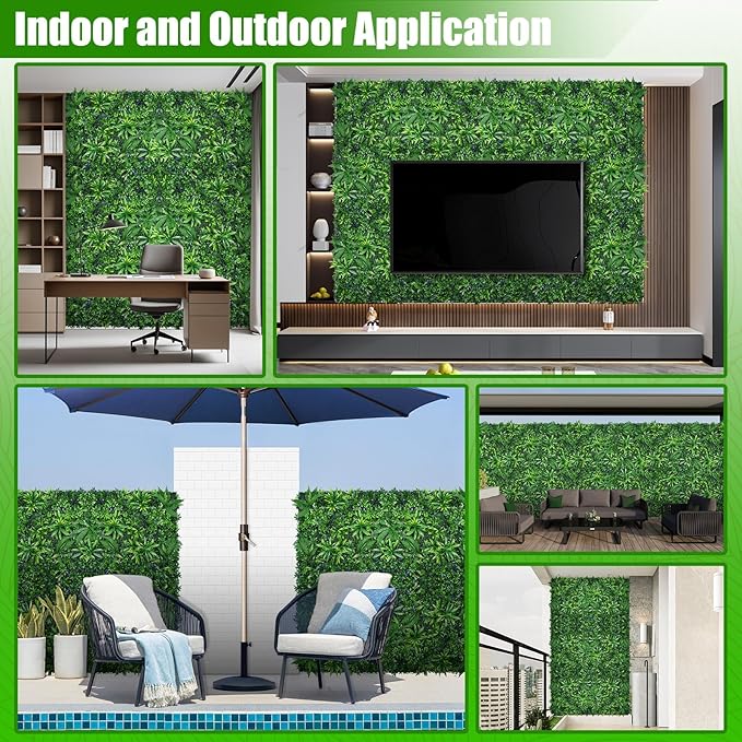 Grass Wall Panels, Fake Greenery Plant Decor - Image 6