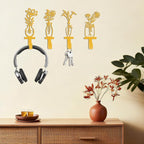 Decorative Wall Hooks, Metal Flowers Wall Decor - Image 4