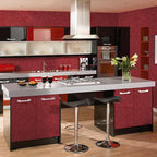 Dark Red Peel and Stick Self Adhesive Wallpaper - Image 4
