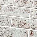 100 Whitewash Red Faux Brick Wall Tiles, 3D Thin Brick Veneers by TORURAL