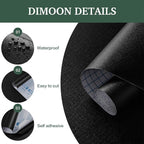 Dimoon 787''x17.7'' Peel and Stick Wallpaper Black Contact Paper - Image 6