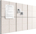 Bumusty Large Felt Bulletin Board, 30 Push Pins, 40 Adhesive Tabs by BUMUSTY