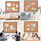 Extra Large Cork Bulletin Board 48" X 48", Wall Mounted Notice Pin Board - Image 8