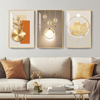 Framed Modern Luxury Gold Wall Art, Wall Decor - Image 2