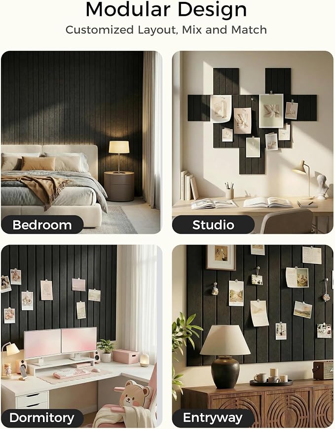 Aothia 12-Pack Felt Bulletin Board Tiles - Image 4