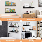 upsimples Acrylic Shelves for Wall Decor, Living Room, Floating Bookshelves for - Image 7