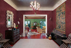 Erfoni 197"x17.7" Vintage Dark Red Wallpaper Thicken Floral Embossed Contact - Image 6