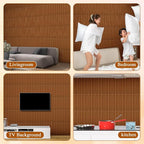 Nuanchu 32 Pcs 3D Wall Panels for Interior Wall Decor, 32 Sq. ft Coverage - Image 7