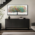 Large Framed Tree of Life Colorful Wall Art, Modern Canvas Prints Paintings - Image 8