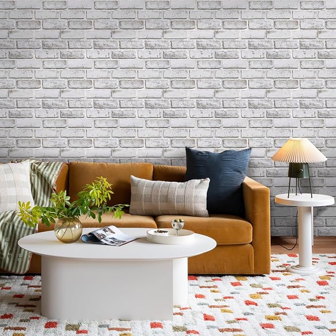 COMSTICKC 3D Faux Brick Wall Panels Peel and Stick Wall Covering, Not Real Brick - Image 7