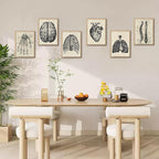 Ohhvvow Human Anatomy Artwork Medical Wall Art Canvas, 12 * 18 Inch Muscle - Image 9