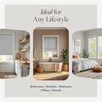 CHICOLOGY Cordless Mini Blinds for Indoor Windows, 45.5" W x 48" H, Light - Image 3