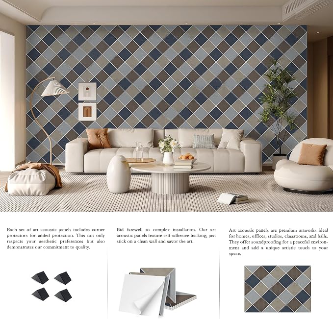 12Pack Acoustic Panels, Self-Adhesive Sound Proof Panels - Image 4