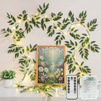 suddus Willow Vine with Fairy Lights Battery Operated, 12ft 40 LED Artificial by SUDDUS