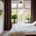 NICETOWN Brown Velvet Curtains, Thermal Insulated Sound Reducing Heavy Matt by NICETOWN