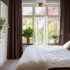 NICETOWN Brown Velvet Room Darkening Curtains, Home Decor Light Blocking - Image 2