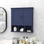 TaoHFE Blue Bathroom Over The Toilet Storage Cabinet, Wall Medicine Cabinet - Image 6