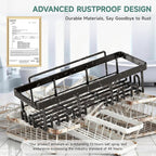 Veken Shower Caddy 6-Pack, Advanced Rustproof Design, No Drilling Adhesive - Image 4