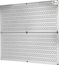 Wall Control Pegboard Rack Garage Storage Galvanized Steel Horizontal Peg Board by Wall+Control