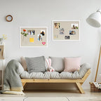 DAHAPYBOO Cork Board with Linen White 2Pack, Bulletin Board 23"x17" Hanging - Image 4