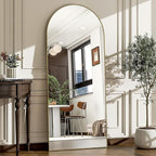 57" x 20" Arched Full Length Mirror by WISSMILESHOME