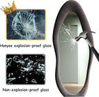 Honyee Full Length Mirror, Flannel Wrapped Wooden Frame Full Body Mirror - Image 6