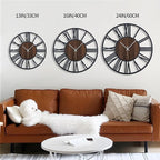 LEIKE Large Wall Clocks, Non Ticking, Battery Operated Small Vintage Round - Image 2