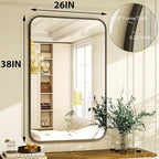 Easly 26 x 38 Inch Bathroom Mirror, Rounded Rectangular Vanity Mirror - Image 9