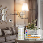 Nekhung Battery Operated Wall Sconces Set of 2, Wireless Wall Light - Image 7