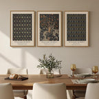 Framed Vintage William Morris Canvas Wall Art Set of 3, Nature Rustic Botanical - Image 4
