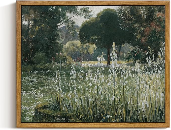 InSimSea Framed Canvas Wall Art Vintage Decor, Landscape Wall Art, Wall Art by InSimSeaArt