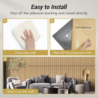 TONOR 4 Pack Large Acoustic Panels, 47.2" X 23.6" X 0.35" Acoustical Wall Panel - Image 5