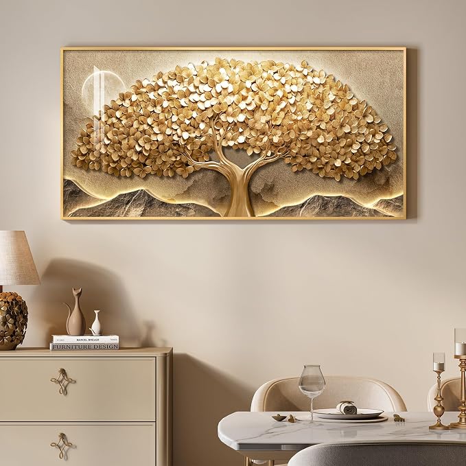 Large Framed Gold Tree of Life Wall Art - Image 4
