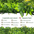 ODTORY Artificial Plant Wall Roll: 72 X144 in UV-Anti Ivy Privacy Fence Screen - Image 3