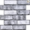 COMSTICKC 3D Faux Brick Wall Panel Peel and Stick, Small Size, Ultra-Light PVC by COMSTICKCDECOR