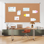 Extra Large Cork Bulletin Board 72" X 48", Wall Mounted Notice Pin Board - Image 7