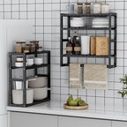 PPN Towel Rack Bathroom Storage Shelves Over The Toilet - Image 5
