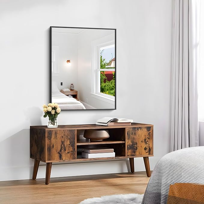 KOCUUY Black Mirror, 24x30 Inch Rectangle Bathroom Mirror - Image 3