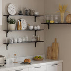DINZI LVJ Long Wall Shelves, 47.3Inch Wall Mounted Shelves Set of 2, Extra - Image 7