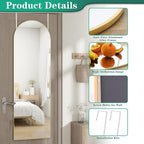 Over the Door Mirror Full Length, Behind the Door Wall Mirror, Back of Door - Image 3