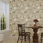Laatse Magnolia Wallpaper Peel and Stick Vintage Floral Contact Paper 17.5" X - Image 5