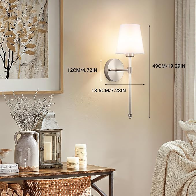 YHCDLAMP Battery Operated Wall Sconce Set of 2, Rechargeable Wall Sconce - Image 8