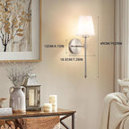 YHCDLAMP Battery Operated Wall Sconce Set of 2, Rechargeable Wall Sconce - Image 8