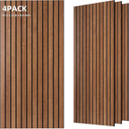 TO-TH Wood-Look Acoustic Panel, 4 Pack 47.2” x 23.6” Soundproof Wall Panels by TO-TH