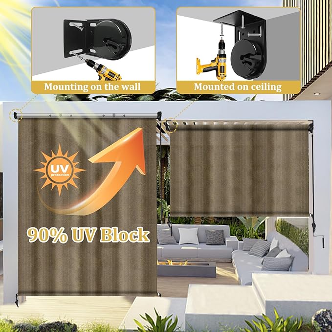 Shade&Beyond Outdoor Roller Shades - Image 4